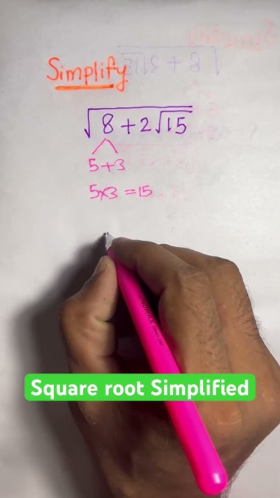 square-root-simplified-shortsfeed-shortsvideo-maths-sscmath