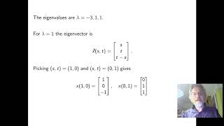 2E1  Lecture 5 part 6  Eigenvalues and eigenvectors