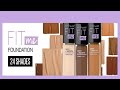 Shades of Maybelline Fit Me Dewy and Smooth Foundation for Fair, Medium and Dark Skin 2021