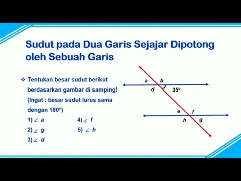 Yuk Cek Contoh Soal Sudut Pada Garis Sejajar Terbaik 