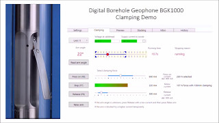 Digital Borehole Geophone BGK1000 Clamping Demo