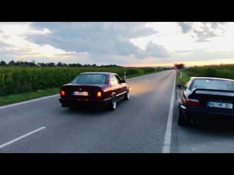 BMW E34 M50b25 Turbo 525i 700hp Launch Control + Flat Shift Exhaust Sound