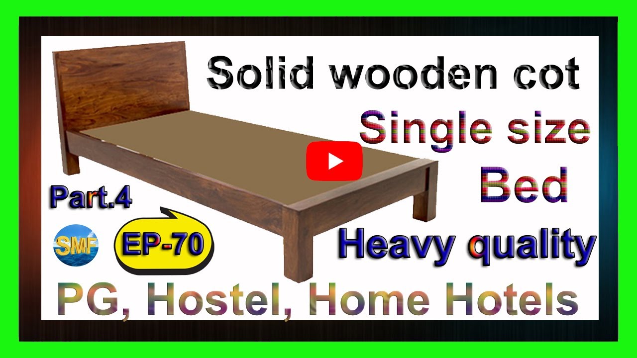 wooden cot single