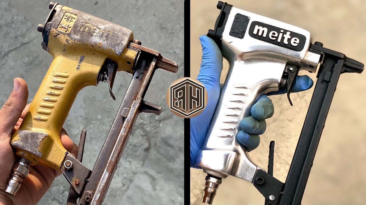 2 Cheap Air Stapler GUN RESTORATION YouTube
