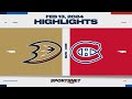 Nhl highlights  ducks vs canadiens  february 13 2024