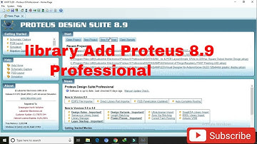 #02 How to add library in Proteus 8.9 Professional
