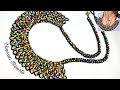 🌈COLLAR MULTICOLOR 🌈 DE CHAQUIRAS/MOSTACILLAS | Easy bead rainbow necklace 🌈