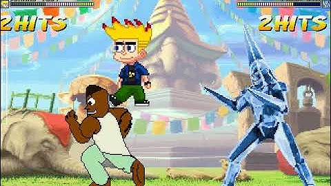MUGEN Request: Dee Bee Kaw & Johnny Test Vs Bingo & Prizm Star