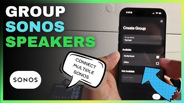 Sonos-luidsprekers groeperen