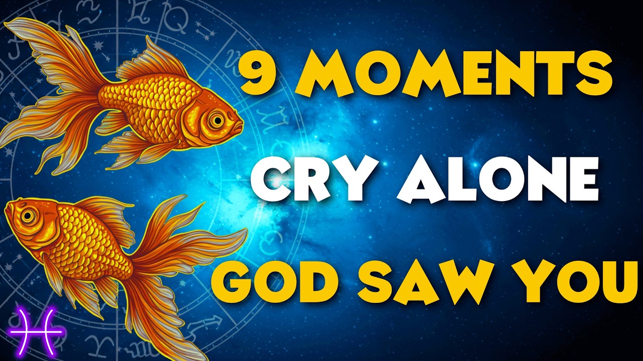 9 MOMENTS GOD SAW YOU CRY ALONE - PISCES, YOU WERE NEVER ABANDONED