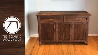 Making A Walnut Sideboard / Buffet Table | Woodworking
