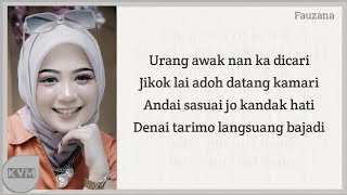 Fauzana Urang Awak Lyrics Karaoke