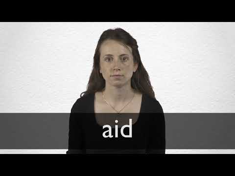 How to pronounce AID in British English