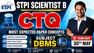 STPI SCIENTIST B MOST EXPECTED PAPER CONCEPTS | STPI SCIENTIST B EXAM PREPARATION #stpi