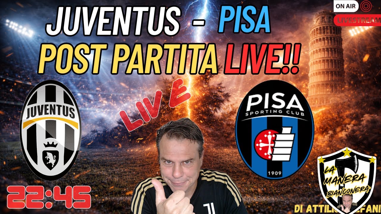 JUVENTUS PISA 4 - 0 Un tempo va sempre Regalato! 😅😒💥