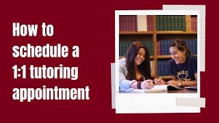 Requesting a 1:1 appointment