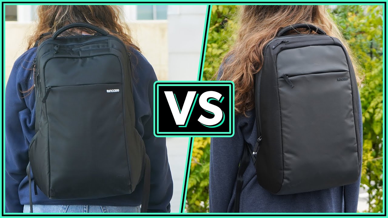 Incase ICON Backpack Vs Incase ICON Lite Triple Black Backpack Comparison
