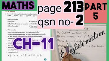class 6 maths//ch--11/page:213/decimal fraction//easy tricks//assam government school English medium