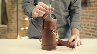 The Wine Tote | Full-Grain Leather Wine Carrier