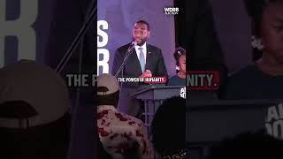 Charles Booker talks about Kentucky's "power of humanity" in victory speech
