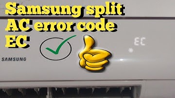How to fix EC error in Samsung split AC. Samsung, Lloyd, voltas, EC error in split AC.