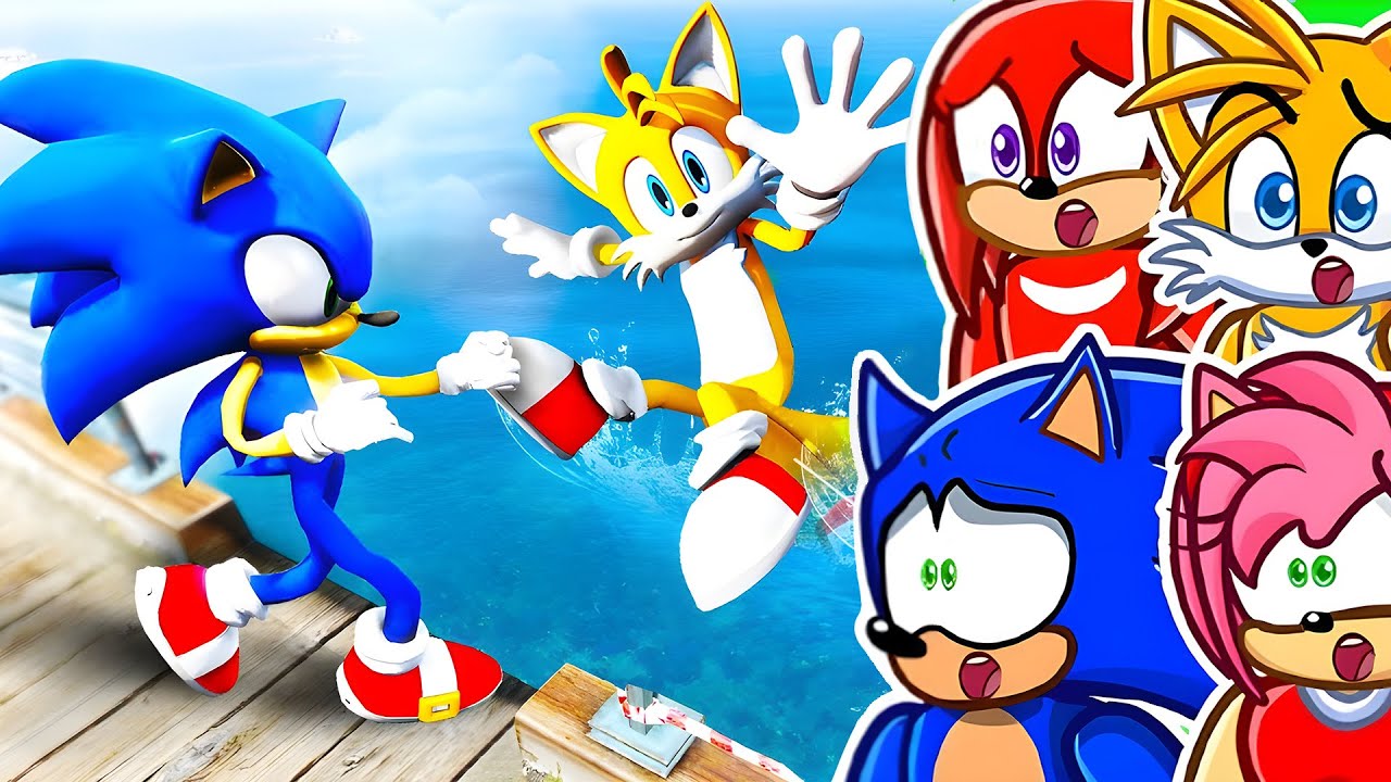 SONIC против GTA RAGDOLLS!!