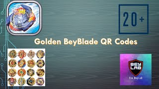 Golden BeyBlade QR codes (with a mystery QR code)|| Rare GOLDEN WOLFBORG Code included