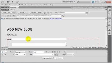 Adobe Dreamweaver CS5: CMS Part 4