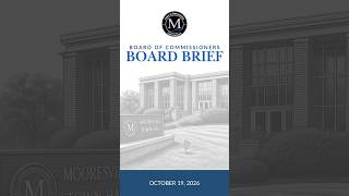 Board of Commissions Board Brief: October 19, 2026