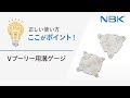 正しい使い方　ここがポイント！　Vプーリー用溝ゲージ