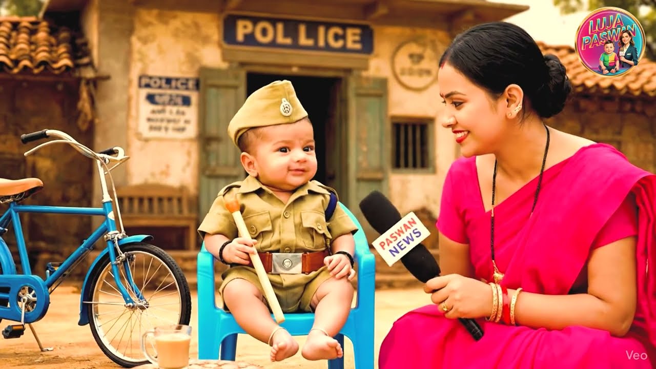 Funny Baby Trolls Lady Reporter 🤣🎤 #viral #shorts