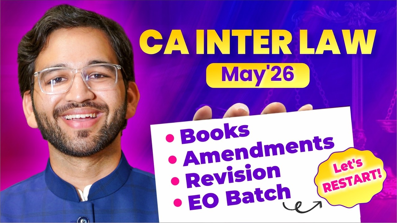 CA INTER LAW Полный план перезапуска - 26 мая | Исключение из правил оценки в законодательстве