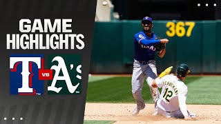 Rangers vs. A's Game 1 Highlights (5\/8\/24) | MLB Highlights