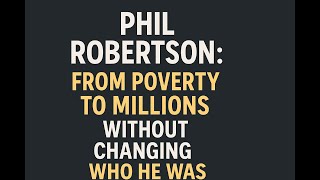 Phil Robertson: From Poverty to Millions Without Changing Who He Was