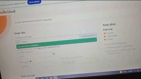 Tutorial membuat website LMS Moodle menggunakan akun gratis dari MoodleCloud.