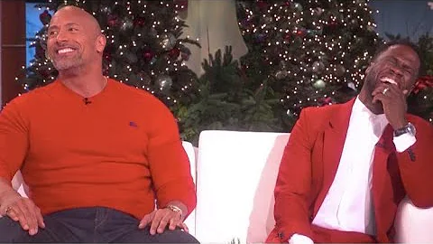 Dwayne The Rock Johnson and Kevin Hart on Ellen