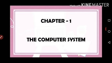 CLASS 3, COMPUTER, CHAPTER 1