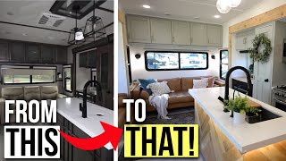 Before and After RV MAKEOVER // Updating our RV to Feel Like A Home