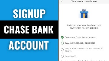 Chase Bank Sign up (2025)