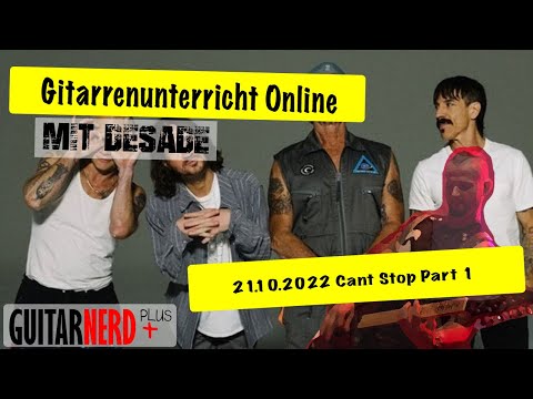 Guitarnerd: Online Gitarrenunterricht 21.10.2022 Can stop - RHCP Part 1