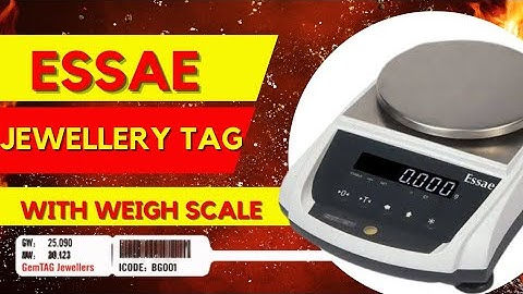 Essae AX Jewelry Tag Label Printing Weigh Balance - Unveiling Precision and Quality"