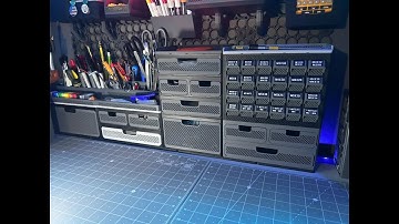 Robuster Schubladensystem   Stapelbar im Gridfinity Stil