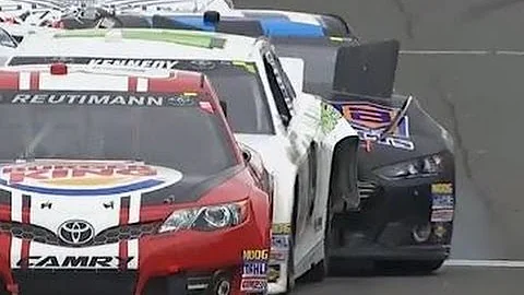 NASCAR Harraka Kennedy Crash Leaving Pit Road | So...