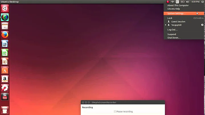 Finding System settings control panel Ubuntu 14.04