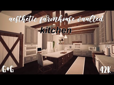 !aesthetic farmhouse kitchen-bloxburg! - YouTube