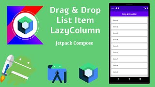 How to implement Drag and Drop List Item in Jetpack Compose | Android | Kotlin | Make it Easy