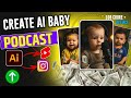Baby Podcast Viral Reels Editing Tutorial | How To Create Viral Talking Baby Podcast AI Video | 2025