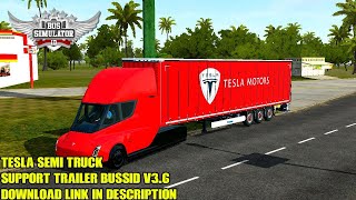 Bussid _ Tesla Semi Truck support trailer bussid v3. 6 _ bus simulator Indonesia