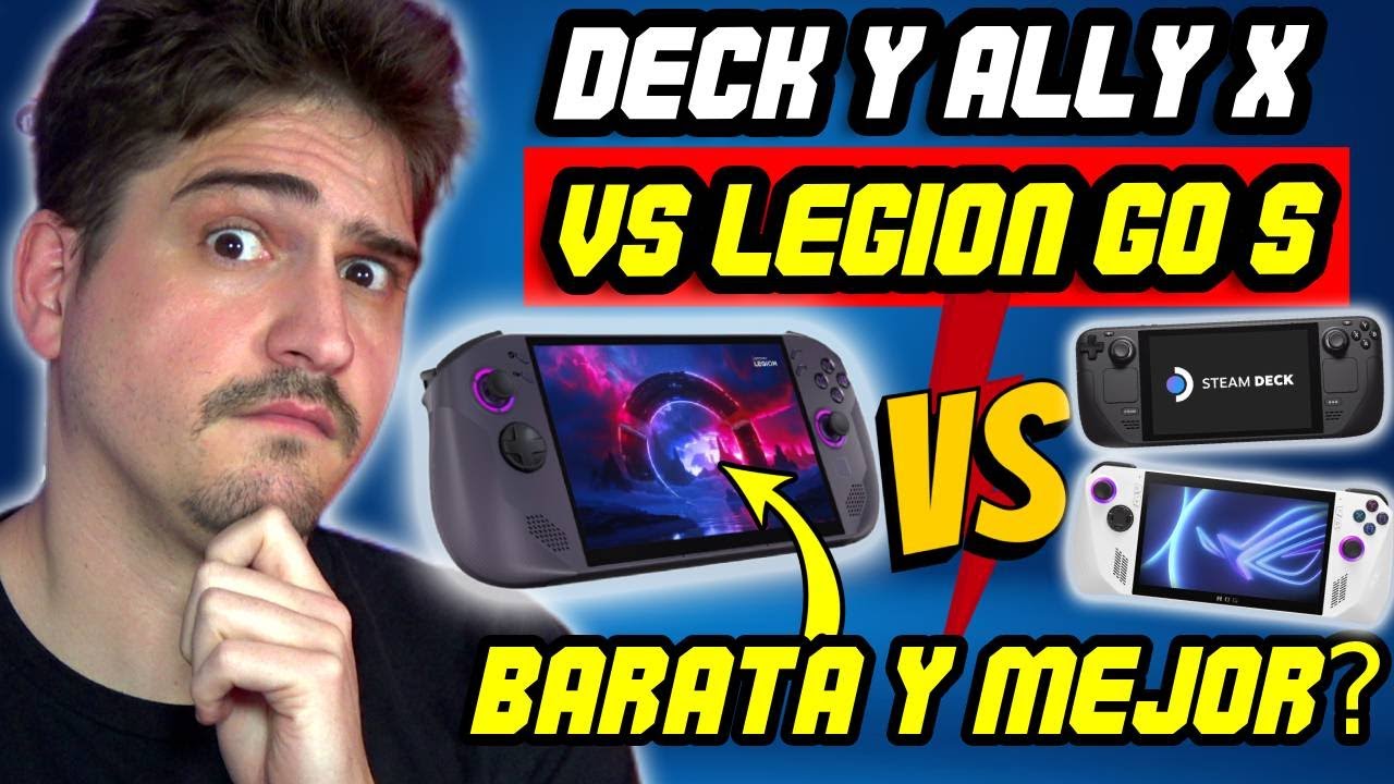 🔴 STEAM DECK y ASUS ROG ALLY X VS NUEVO AMD Z2 Go (Legion GO S)