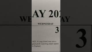 A Snapshot of May 3rd, 1823 #LongIslandman #netsgreatprofit #exportingpippinapples #England #news
